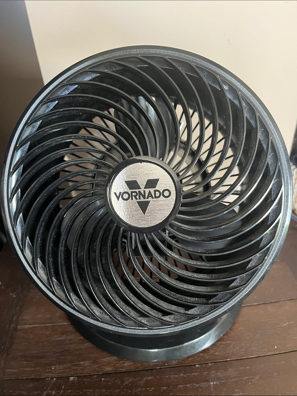 Black Personal Air Circulator Fan - Compact Desk Cooling